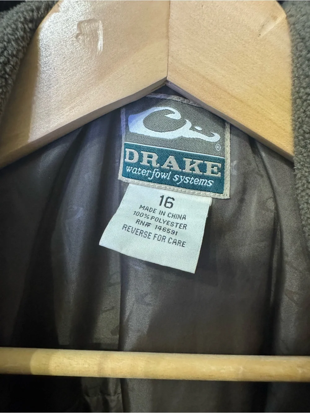 Drake Kids' Mossy Oak Bottomland Camo Puffer Jacket - Brown & Green